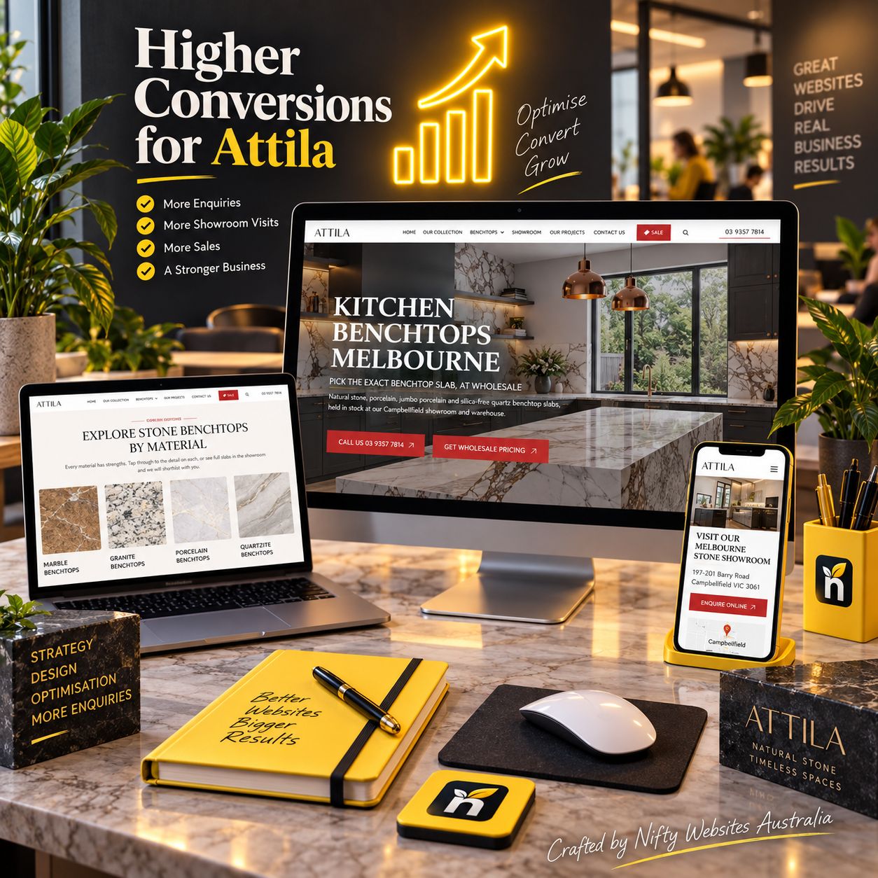 Conversion rate optimisation illustration