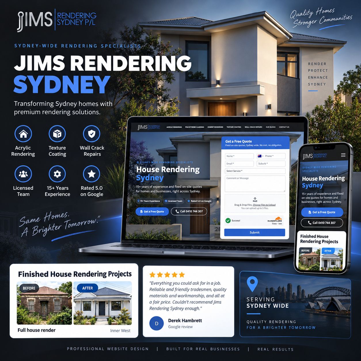 Small business website example