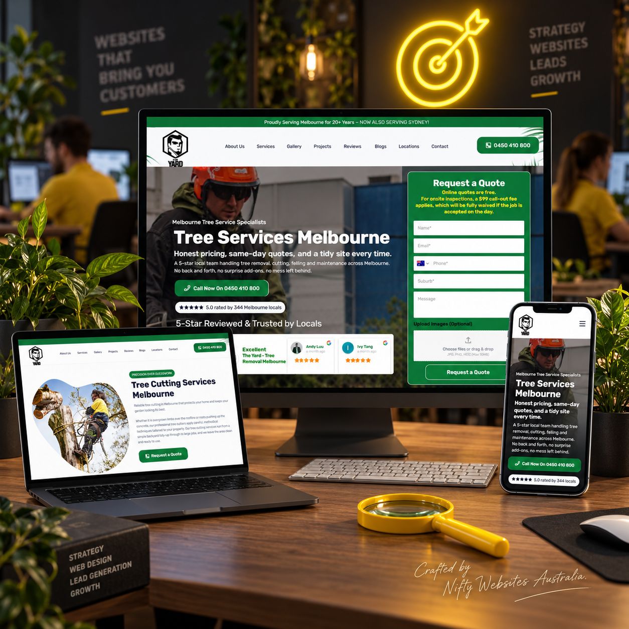 Lead generation website illustration