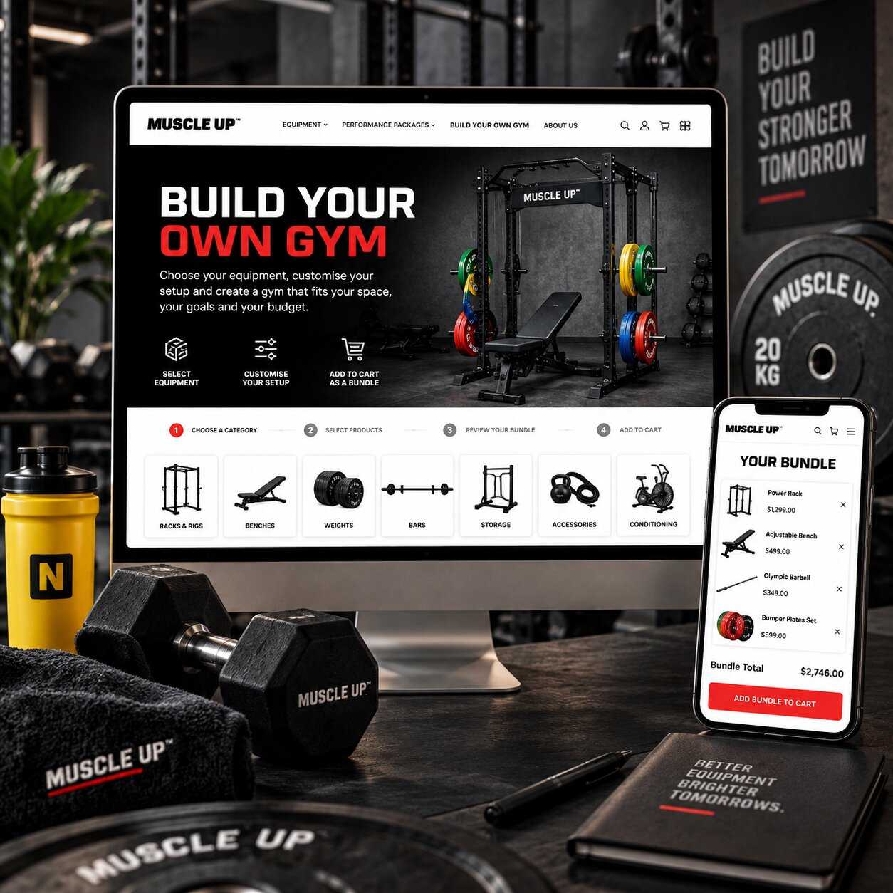 Muscle Up build-your-own-gym bundle builder