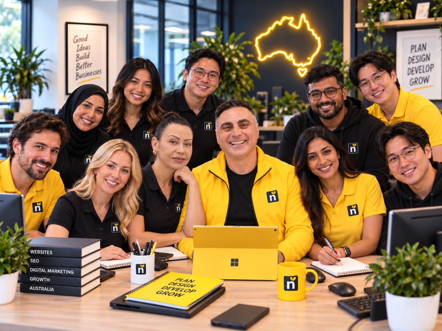 The Nifty Websites Australia team — designers, developers and SEO specialists