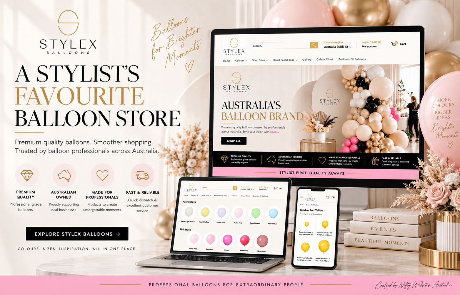 A website designed and built by Nifty Websites Australia