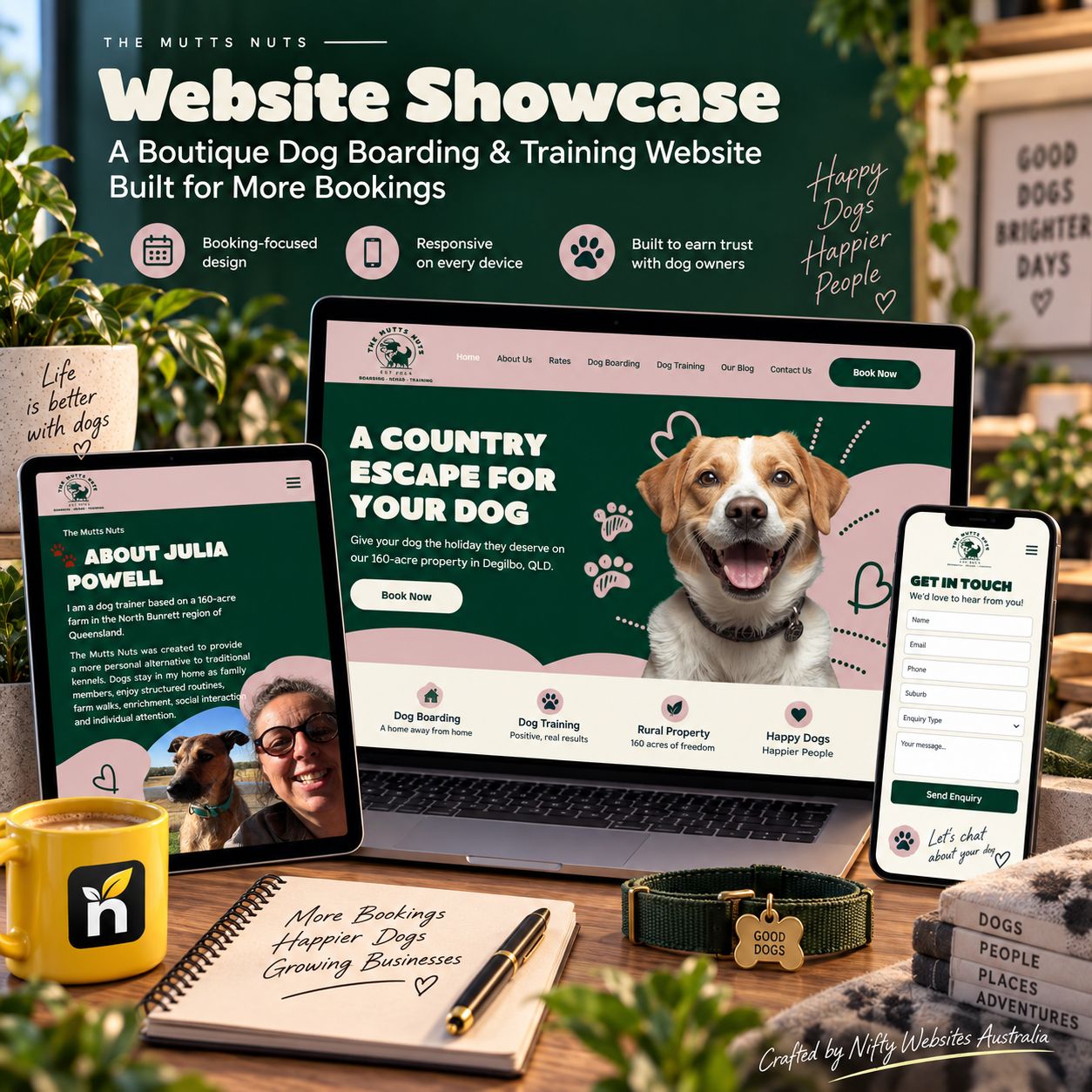 WordPress website development example