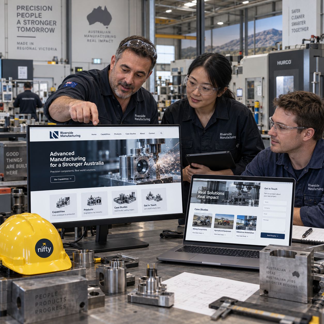 Hero visual for the manufacturers website service