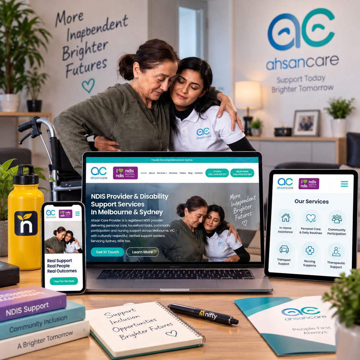 Hero visual for the ndis providers website service