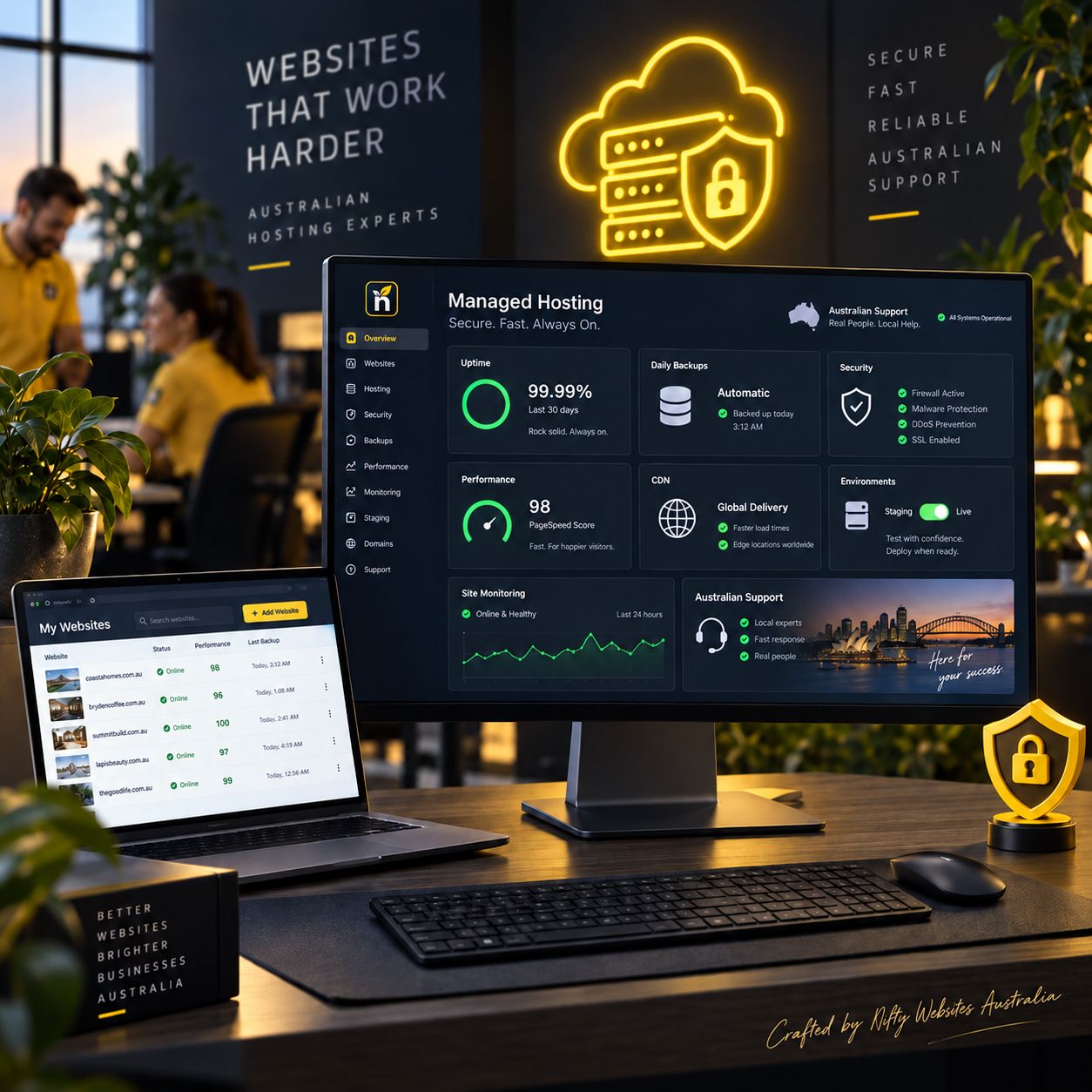 Website security illustration
