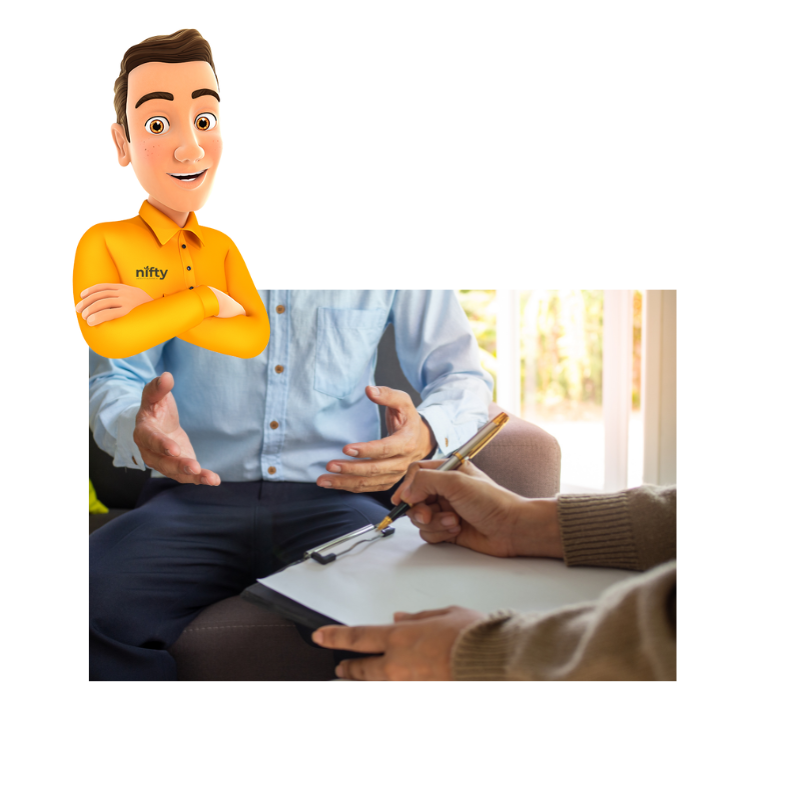 Person in a therapy session speaking with a professional taking notes.