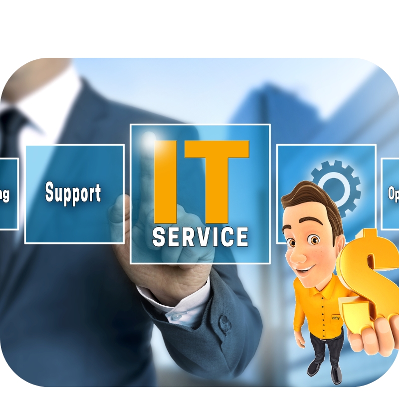 The Image presents a Web Design for IT Service Providers