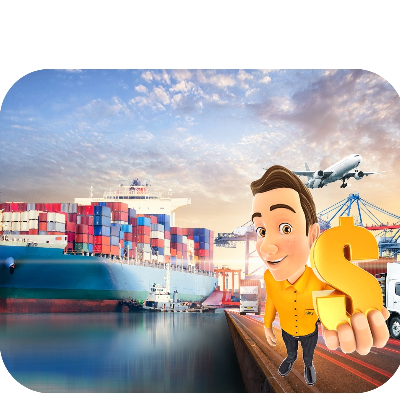 The image presents website design for logistics companies