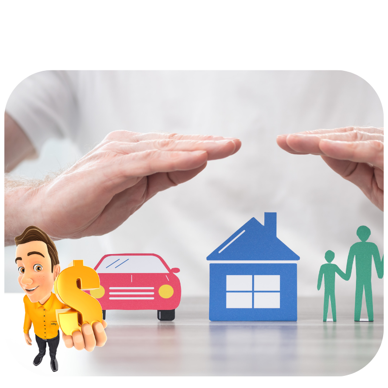 The image presents website for insurance service